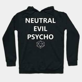 DnD Neutral Evil Psycho - White Hoodie